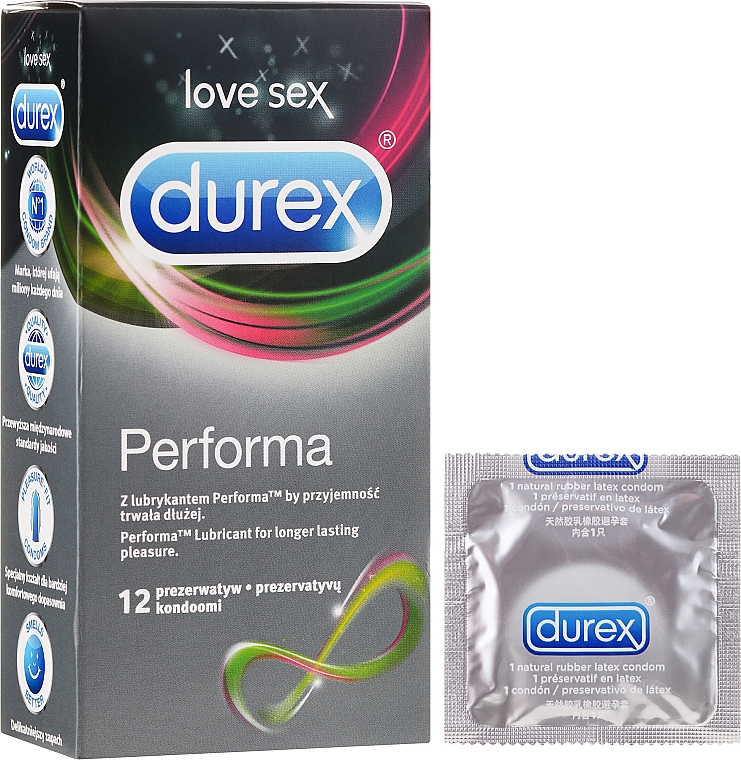 Prezerwatywy, 12 szt. - Durex Performa — Zdjęcie N2