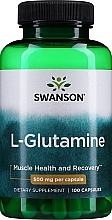Suplement diety L-Glutamina, 500 mg - Swanson L-Glutamine 500mg — Zdjęcie N1