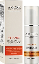 Skoncentrowany krem-serum do skóry wokół oczu przeciw cieniom pod oczami i opuchliznie - Amore Vitamin Energizing Eye Creamy Serum — Zdjęcie N2