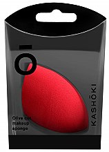 Gąbka do makijażu, czerwona - Kashoki Olive Cut Make Up Sponge Red — Zdjęcie N2