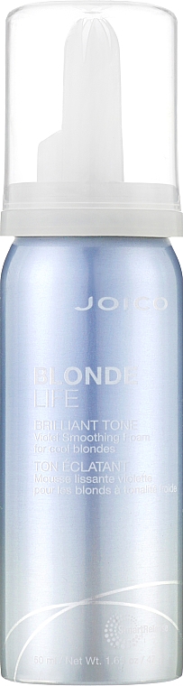 Pianka do stylizacji włosów chroniąca chłodny odcień blondu - Joico Blonde Life Brilliant Tone Violet Smoothing Foam