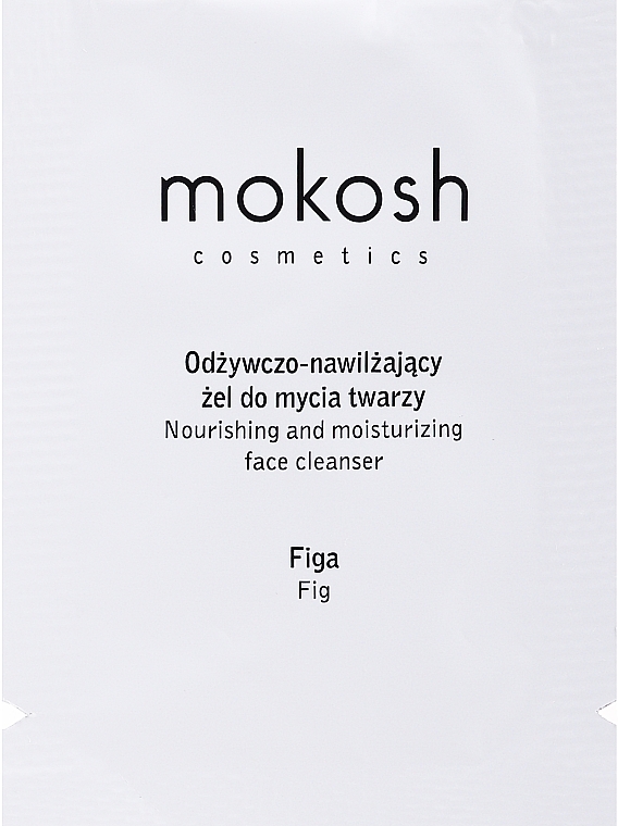 Odżywczy i nawilżający żel oczyszczający Figa - Mokosh Cosmetics Nourishing Moisturizing Face Cleansing Gel Fig (próbka) — Zdjęcie N1