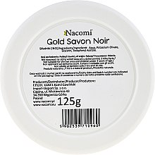100% naturalne mydło czarne z oliwą - Nacomi Gold Savon Noir — Zdjęcie N2