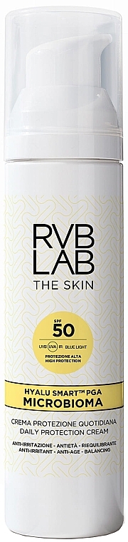 Krem przeciwsłoneczny do twarzy SPF50 - RVB LAB Microbioma Daily Protection Cream SPF50 — Zdjęcie N1