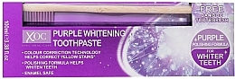 Kup Zestaw - Xpel Marketing Ltd XOC Purple Whitening (t/paste/100ml + t/brush)