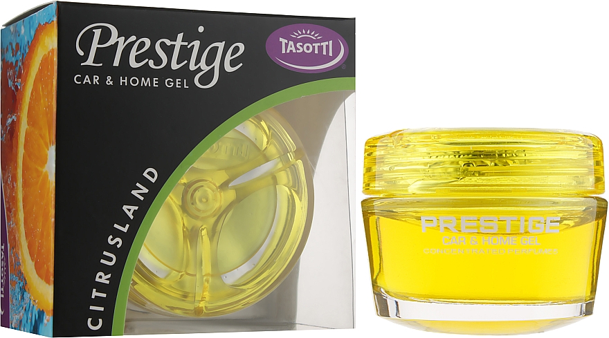 Dozownik zapachu samochodowego, cytrusowy - Tasotti Gel Prestige Citrus Land — Zdjęcie N2