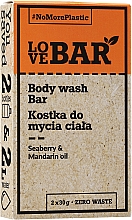 Kup Kostka do mycia ciała Rokitnik i olej mandarynkowy - Love Bar Body Wash Bar