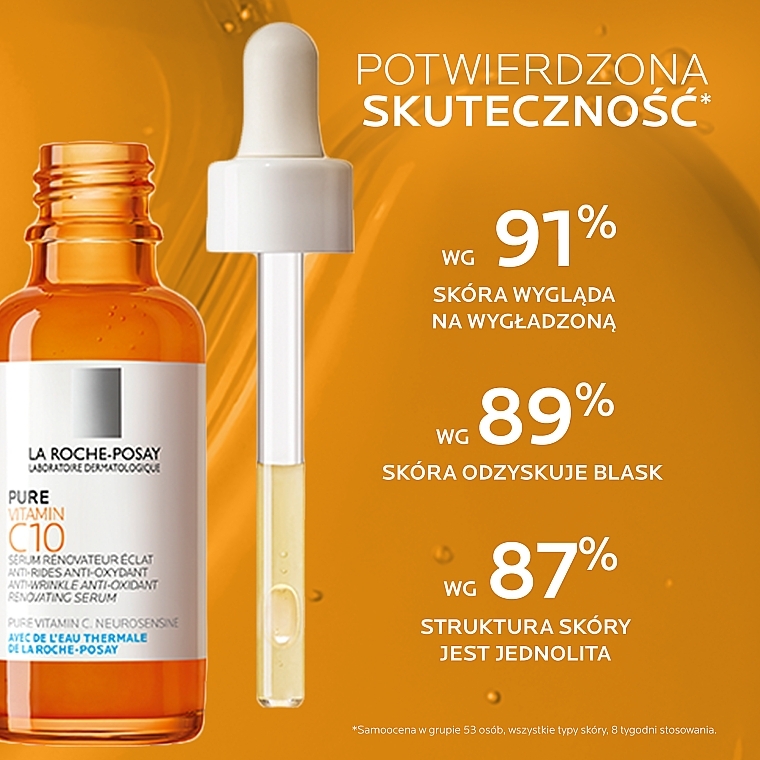 PRZECENA! Skoncentrowane serum z witaminą C - La Roche-Posay Pure Vitamin C10 Anti-Wrinkle Anti-Oxidant Renovating Serum * — Zdjęcie N3