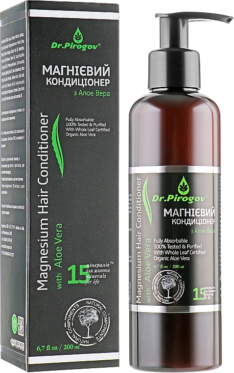 Odżywka magnezowa do włosów z aloesem - Dr.Pirogov Magnesium Conditioner — Zdjęcie N1