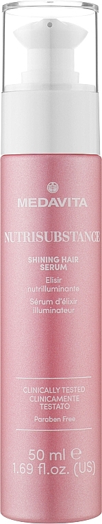 Nabłyszczające serum do włosów - Medavita Nutrisubstance Shining Hair Serum — Zdjęcie N1