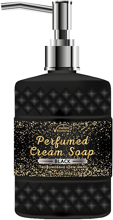 Perfumowane kremowe mydło do ciała Black - Energy of Vitamins Perfumed Cream Soap