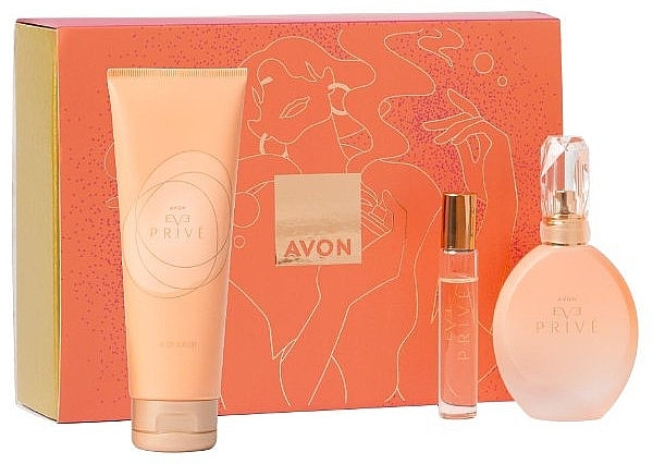 Avon Eve Prive - Zestaw (edp/50ml + edp/10ml + b/lot/125ml) — Zdjęcie N1