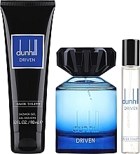 Alfred Dunhill Driven Blue - Zestaw (edt 100 ml + edt/mini 15 ml + sh/gel 90 ml) — Zdjęcie N2