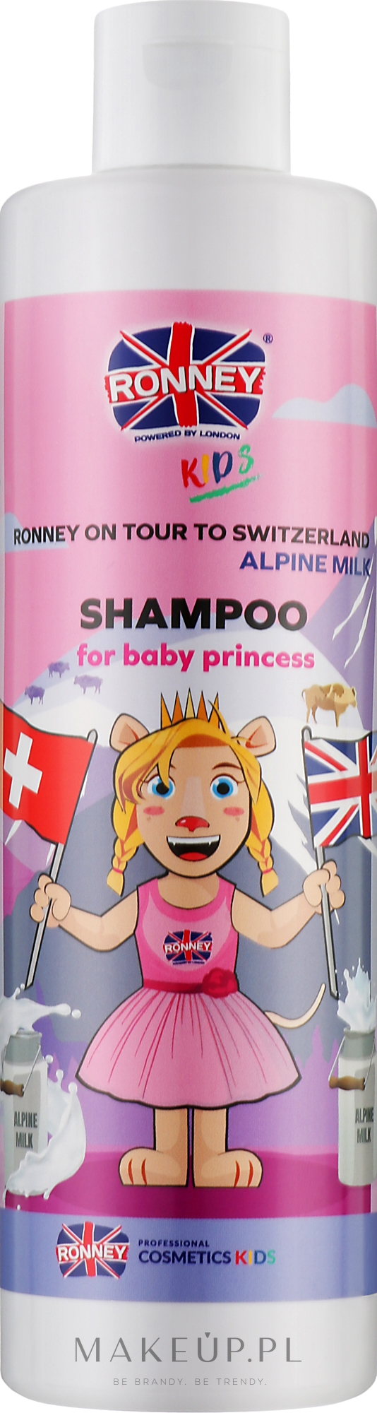 Szampon do włosów dla dzieci Mleko alpejskie - Ronney Professional Kids On Tour To Switzerland Shampoo — Zdjęcie 300 ml
