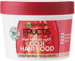 Kup Odżywcza maska do włosów farbowanych Jagody goji - Garnier Fructis Goji Hair Food