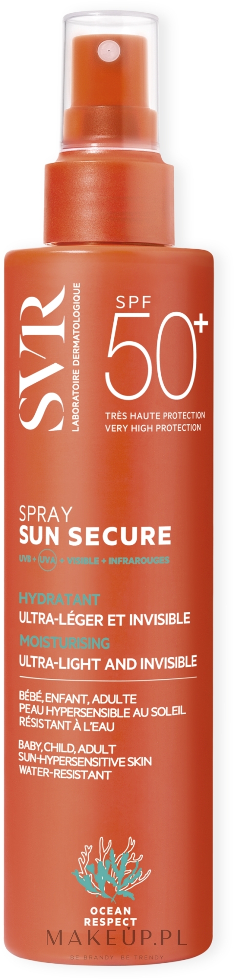 Balsam w sprayu do opalania SPF 50+ - SVR Sun Secure Biodegradable Spf50 — Zdjęcie 200 ml