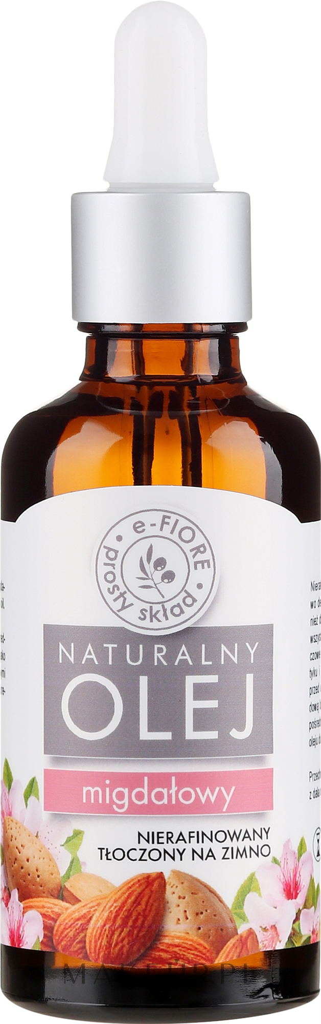 Naturalny olej migdałowy - E-Fiore — Zdjęcie 50 ml