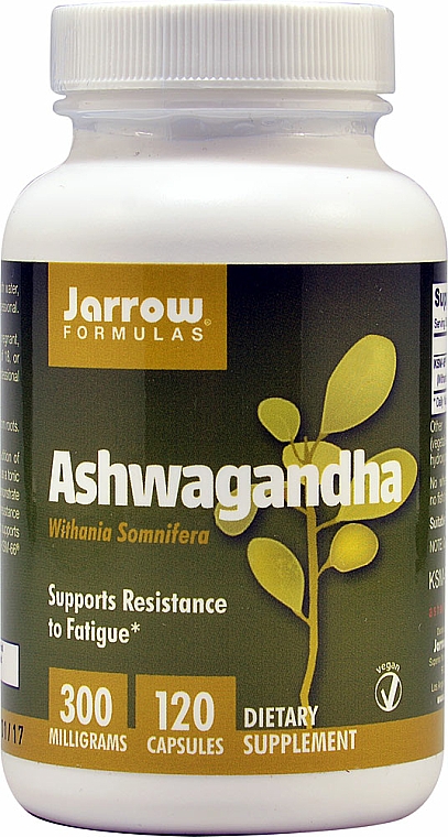 Suplement diety Aswhagandha - Jarrow Formulas Ashwagandha 300mg — Zdjęcie N3
