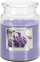 Świeca aromatyczna premium w szkle Lawenda - Bispol Premium Line Aura Scented Candle Lavender — Zdjęcie N1