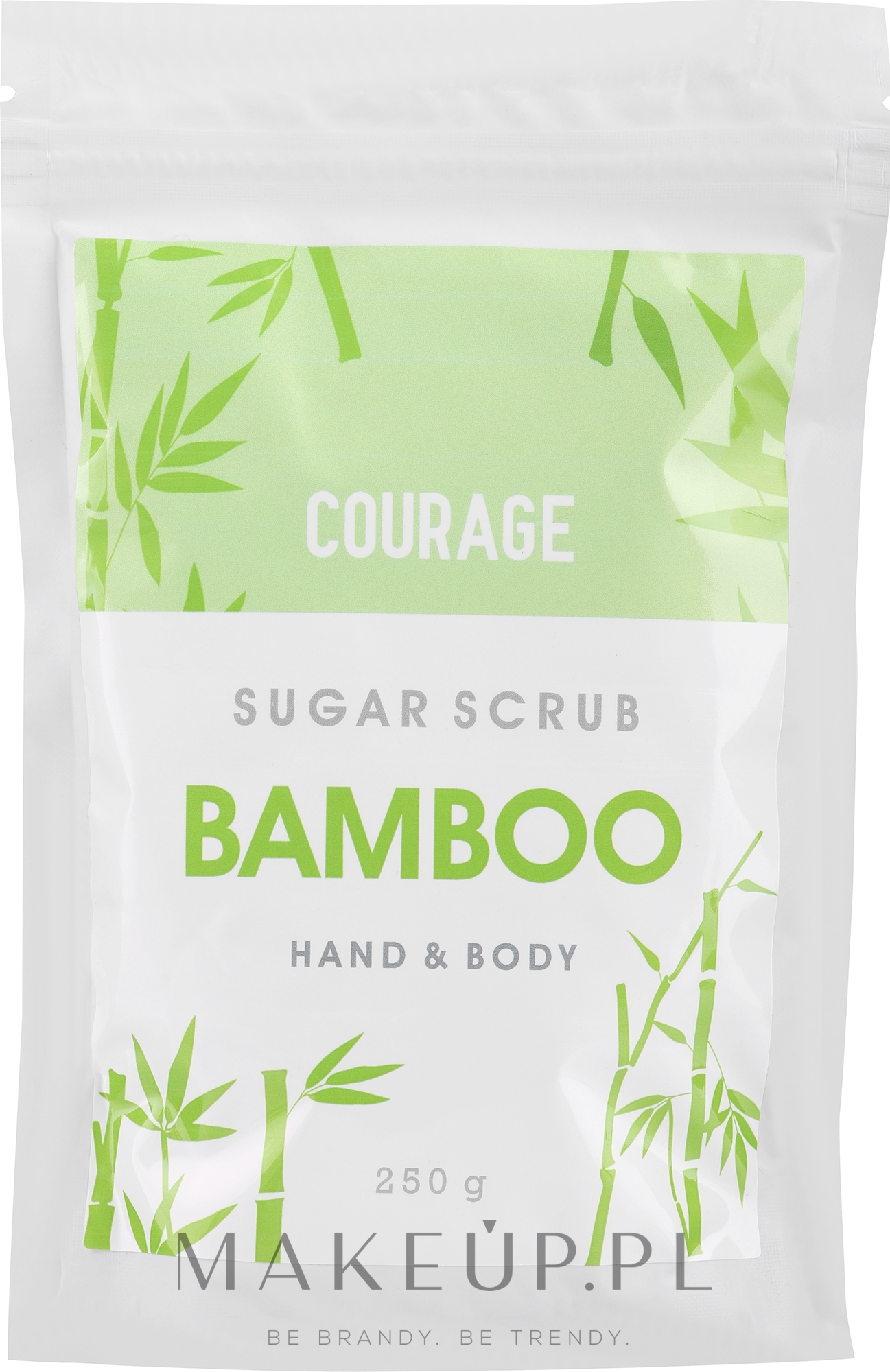 Peeling do rąk i ciała Zielony bambus - Courage Bamboo Hands & Body Sugar Scrub (uzupełnienie) — Zdjęcie 250 g