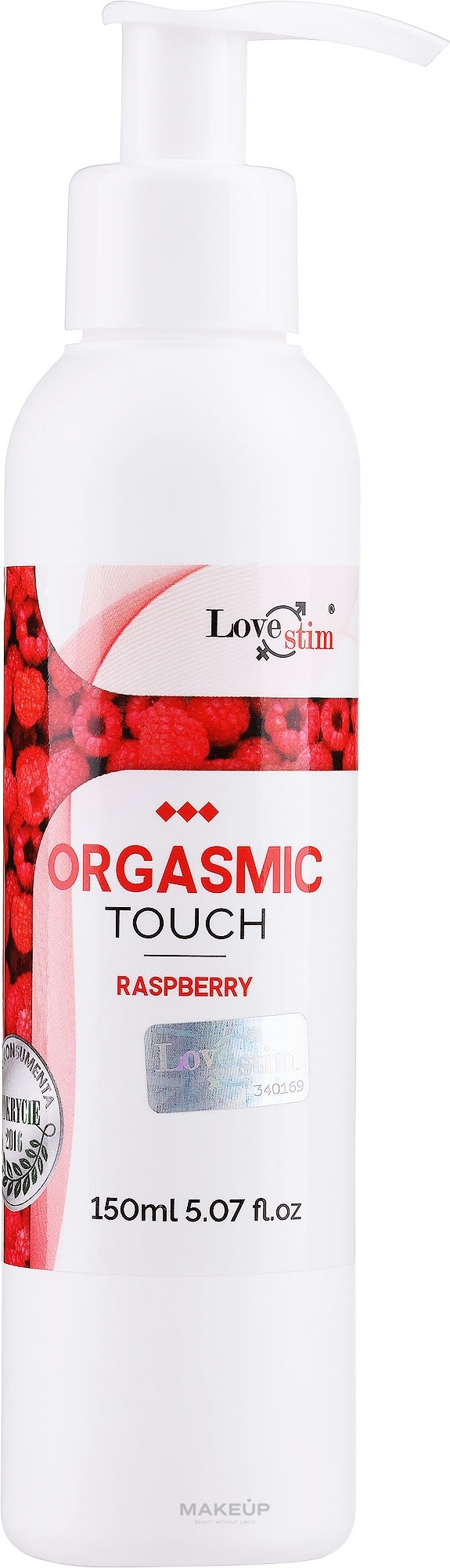 Żel do masażu i stymulacji - Love Stim Orgasmic Touch Raspberry — Zdjęcie 150 ml