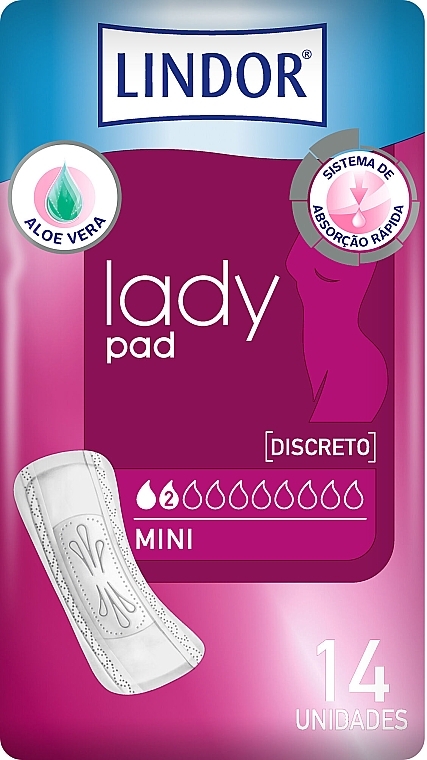 Podpaski higieniczne, 14 szt. - Hartmann Lindor Lady Pad Mini — Zdjęcie N1