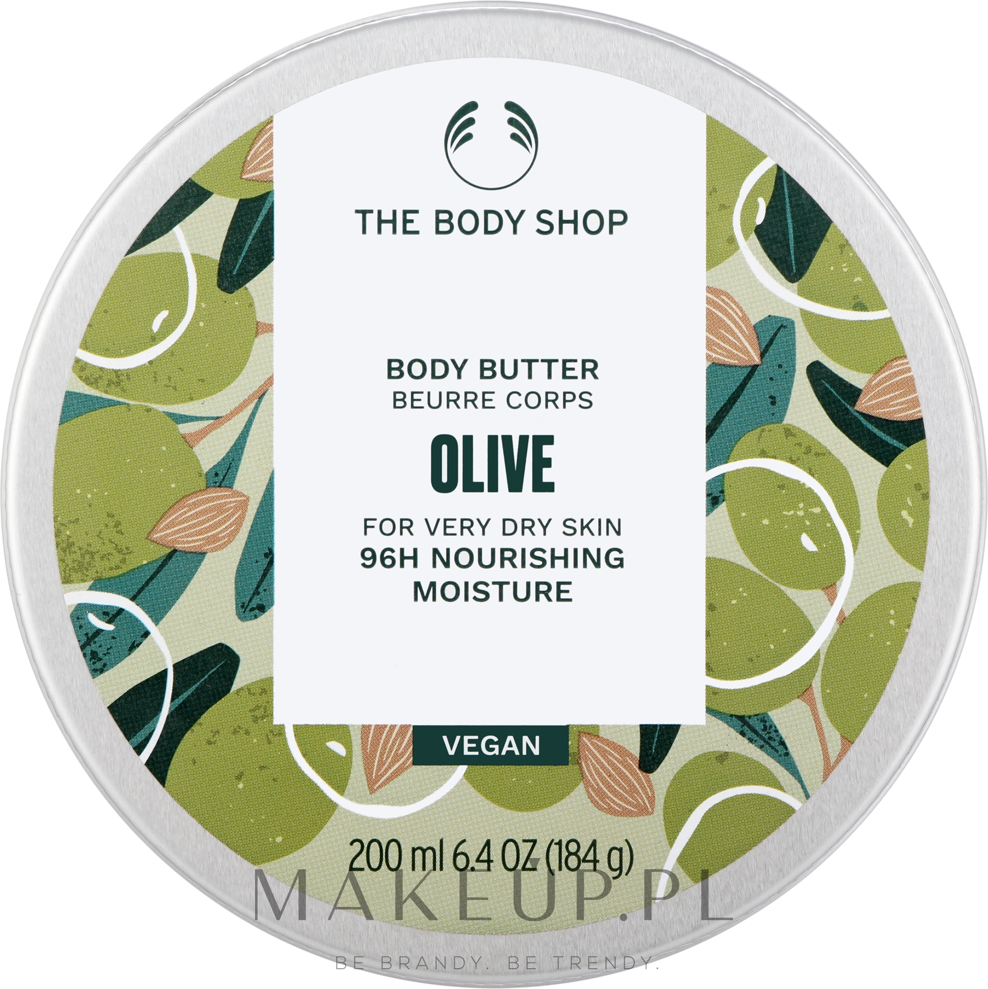 96-godzinne odżywcze masło oliwkowe do skóry bardzo suchej - The Body Shop Olive Body Butter For Very Dry Skin 96H Nourishing Moisture — Zdjęcie 200 ml