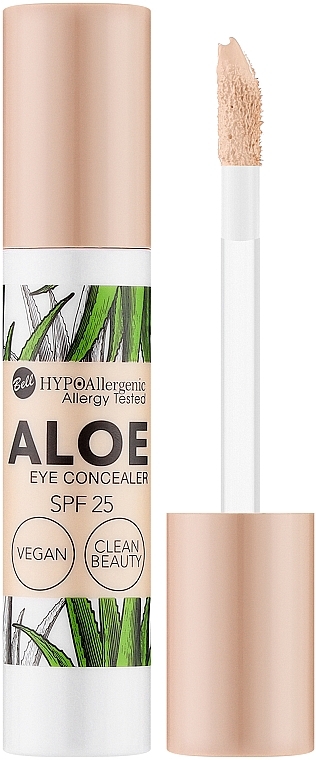Hipoalergiczny korektor pod oczy SPF 25 - Bell Hypo Allergenic Aloe Eye Concealer SPF25 — Zdjęcie N1