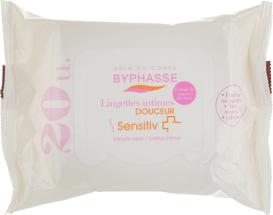 Chusteczki do higieny intymnej - Byphasse Intimate Wipes For Sensitive Skin — Zdjęcie N2