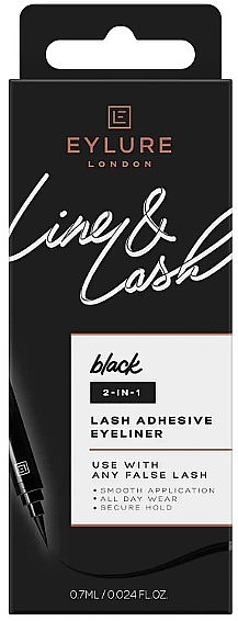 Klej do sztucznych rzęs w formie eyelinera - Eylure Line & Lash 2-In-1 Lash Adhesive Pen
