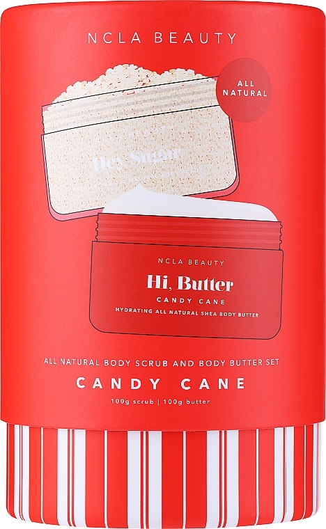 Zestaw - NCLA Beauty Candy Cane Body Care Set (b/butter/100g + b/scrub/100g) — Zdjęcie N1