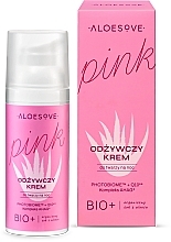 Odżywczy krem do twarzy na noc - Aloesove Pink Nourishing Face Cream — Zdjęcie N3