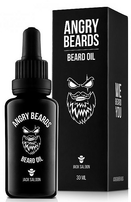 Olejek do brody - Angry Beards Jack Saloon Beard Oil — Zdjęcie N1