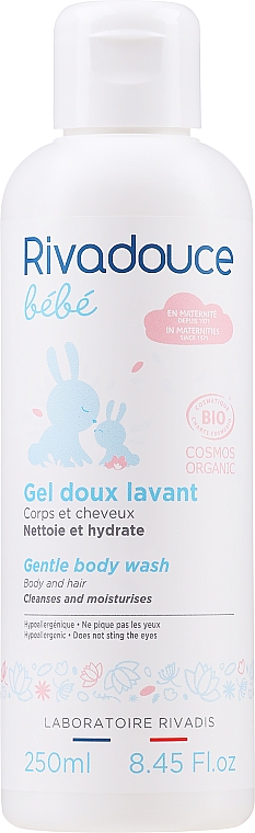 Delikatny żel do mycia ciała i włosów dla niemowląt i dzieci - Rivadouce Bebe Organic Gentle Cleansing Gel — Zdjęcie N1