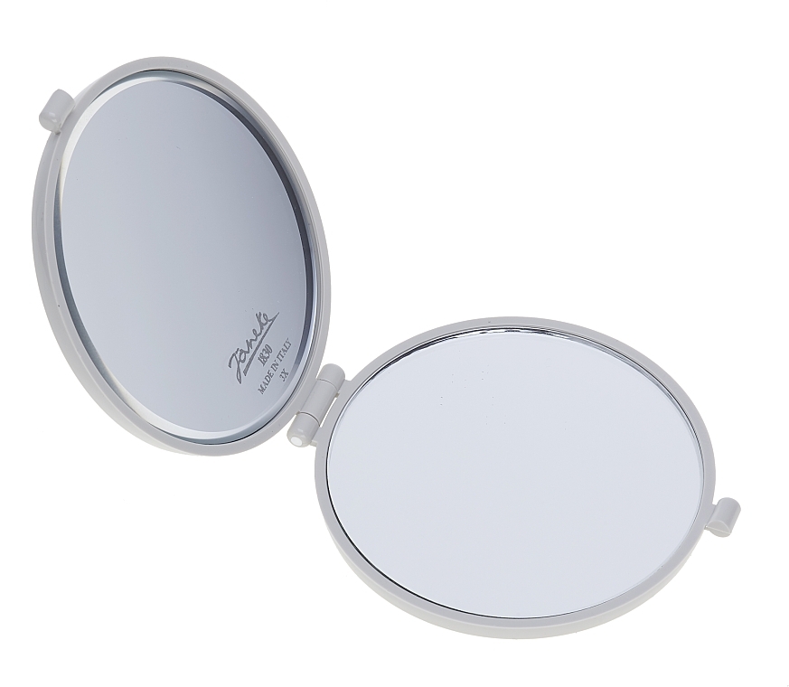 Lusterko kieszonkowe 94448, D 73 mm, szare - Janeke Round Mirror Gray — Zdjęcie N1