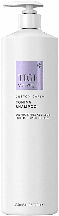 Tonizujący szampon do włosów bez siarczanów - Tigi Copyright Custom Care Toning Shampoo — Zdjęcie N2