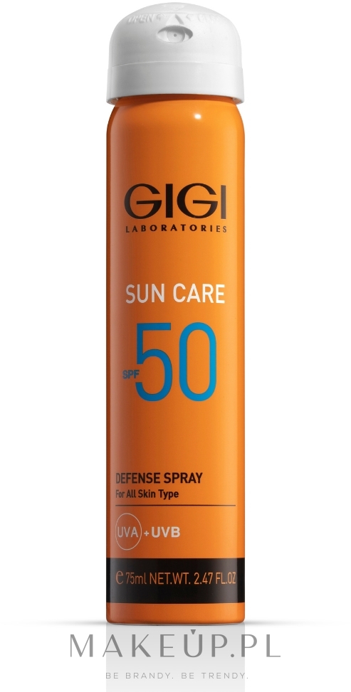 Filtr przeciwsłoneczny w sprayu SPF 50 - Gigi Sun Care Defense Spray SPF 50 — Zdjęcie 75 ml