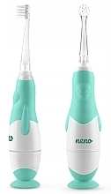 Elektryczna szczoteczka do zębów dla dzieci 3-36 miesięcy, turkusowa - Neno Denti Blue Electronic Toothbrush for Children — Zdjęcie N2