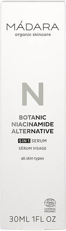Alternatywne serum do twarzy z niacynamidem - Madara Cosmetics Botanic Niacinamide Alternative 5-In-1 Serum — Zdjęcie N2