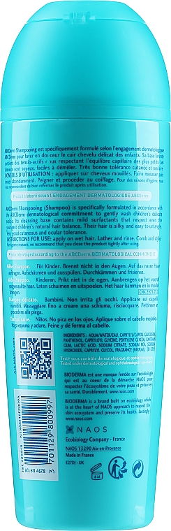 Szampon dla dzieci - Bioderma ABCDerm Gentle Shampoo — Zdjęcie N2