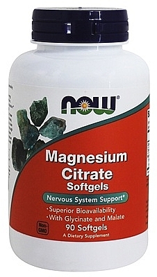 Kapsułki Cytrynian Magnezu - Now Foods Magnesium Citrate Softgels — Zdjęcie N1