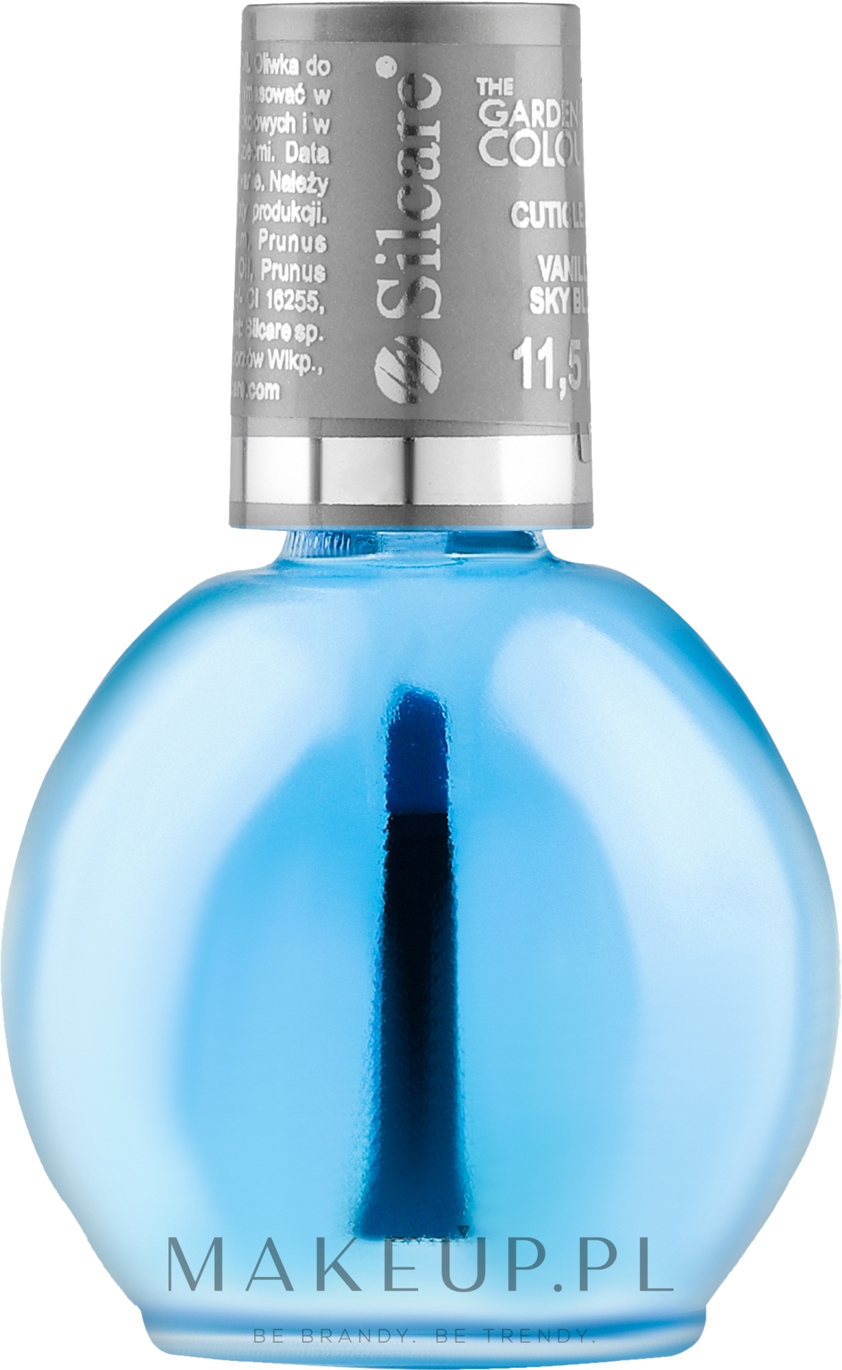 Olejek do paznokci i skórek z pędzelkiem Wanilia - Silcare Cuticle Oil Vanilla Sky Blue — Zdjęcie 11.5 ml