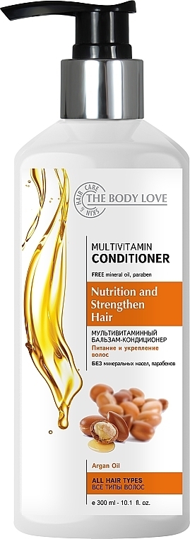 Multiwitaminowy balsam do włosów z olejem arganowym - The Body Love Multivitamin Conditioner — Zdjęcie N1