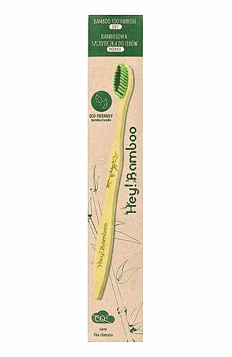Bambusowa szczoteczka do zębów, miękka - Hey! Bamboo Bamboo Toothbrush Soft