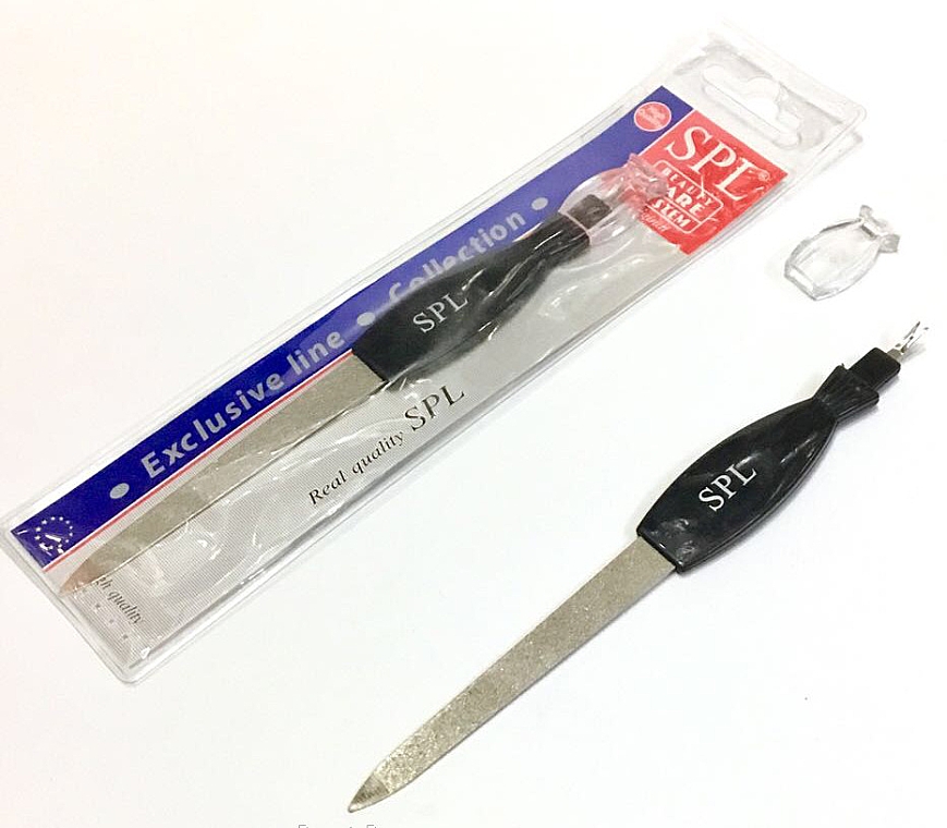 Pilnik do paznokci z obcinaczem skórek 9678, 17,5 cm - SPL Metal Nail File & Cuticle Trimmer — Zdjęcie N2