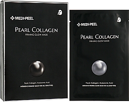 Tkankowa maska do twarzy z kolagenem perłowym - MEDIPEEL Pearl Collagen Firming Glow Mask — Zdjęcie N3