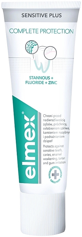 Pasta do zębów wrażliwych - Elmex Sensitive Plus Complete Protection — Zdjęcie N2