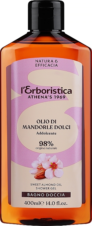 Żel pod prysznic z olejem ze słodkich migdałów - Athena's Erboristica Mousse Gel With Mandorle Dolci