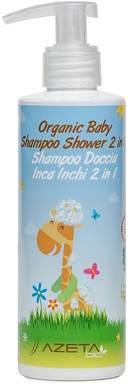 Organiczny żel-szampon dla dzieci 2 w 1 - Azeta Bio Organic Baby Shampoo Shower 2 in 1 — Zdjęcie N2