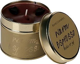 Kup Świeca zapachowa w żelaznej puszce - Bomb Cosmetics Warm Espresso Tin Candle